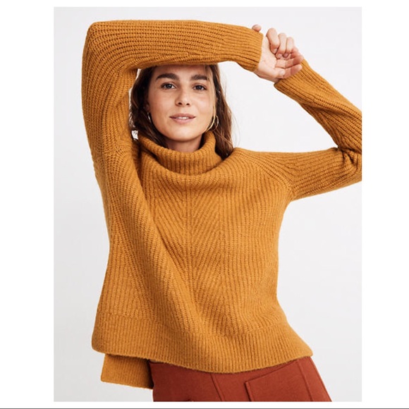 Madewell Sweaters - NEW Madewell Yellow Mercer Turtleneck Sweater
